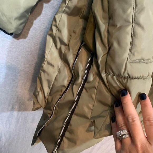 ❄️WOMAN’S warm winter coat. Green. Adjustable sides. Heavy zipper. Size L. - Picture 8 of 9